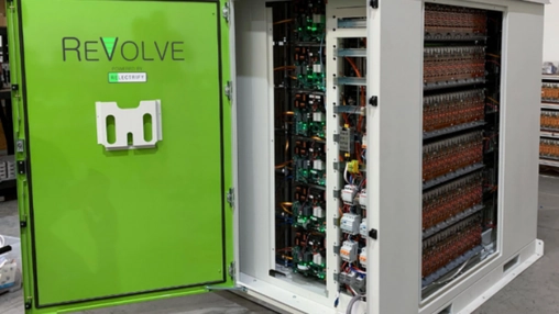 ReVolve battery unit repurposed from old EV cells in Australia